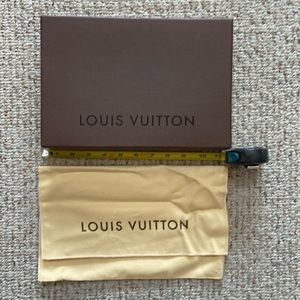 Louis Vuitton box and dust bag